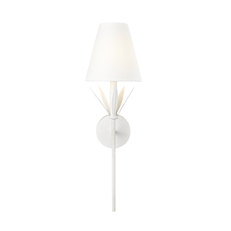 Applique murale 1 lumière 24 po Primrose, Blanc texturé