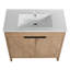 Meuble-lavabo simple 36 po avec comptoir en céramique