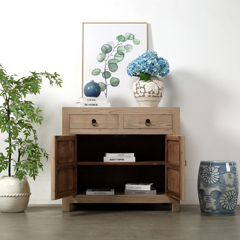 Solid Wood Accent Cabinet