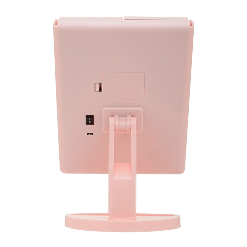 Auben Rectangle Floor Mirror, Pink