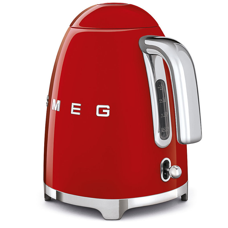 Smeg KLF03 50s Style Retro Kettle, Red
