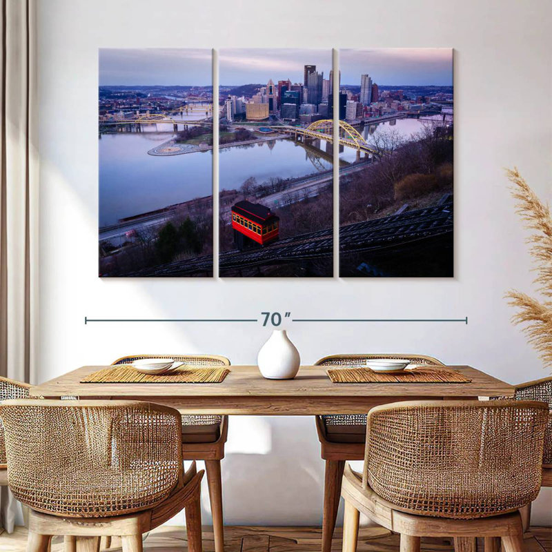 Sireci Overlooking Pittsburgh, 36" H x 57" W