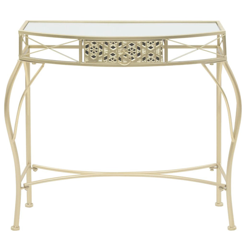 Paola 82cm Glass Top Console Table