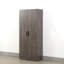 Armoire à chaussures Mia Farmhouse avec six tablettes en gris rustique, rangement pour chaussures-231046417