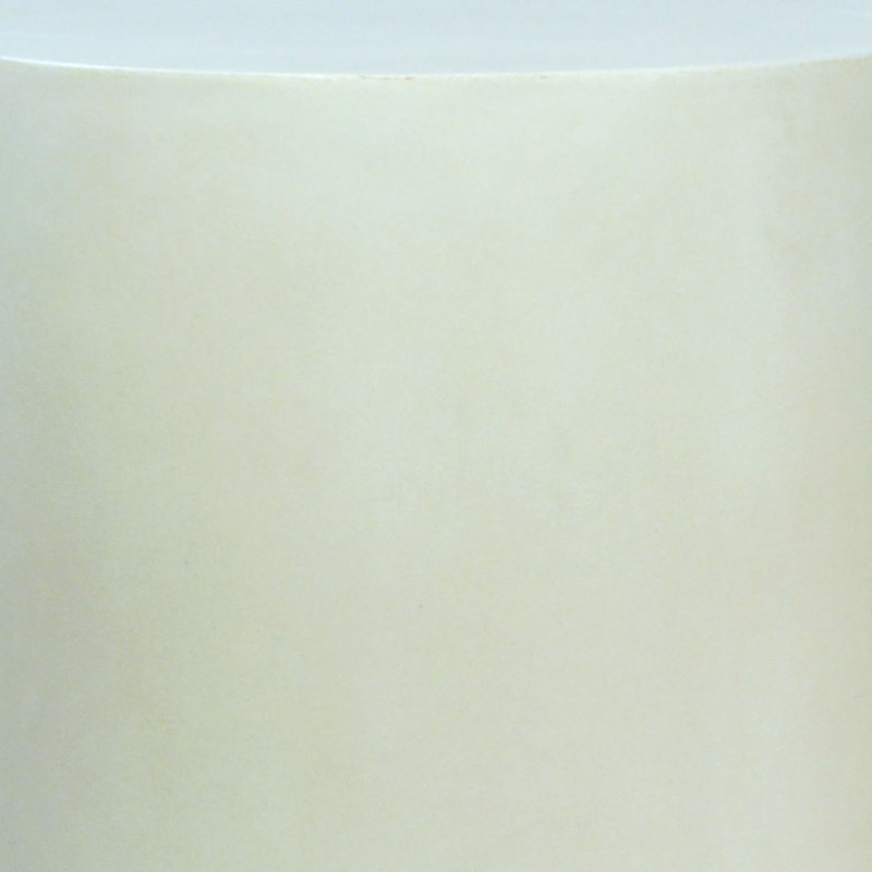 White Round Concrete Outdoor Side Table Set