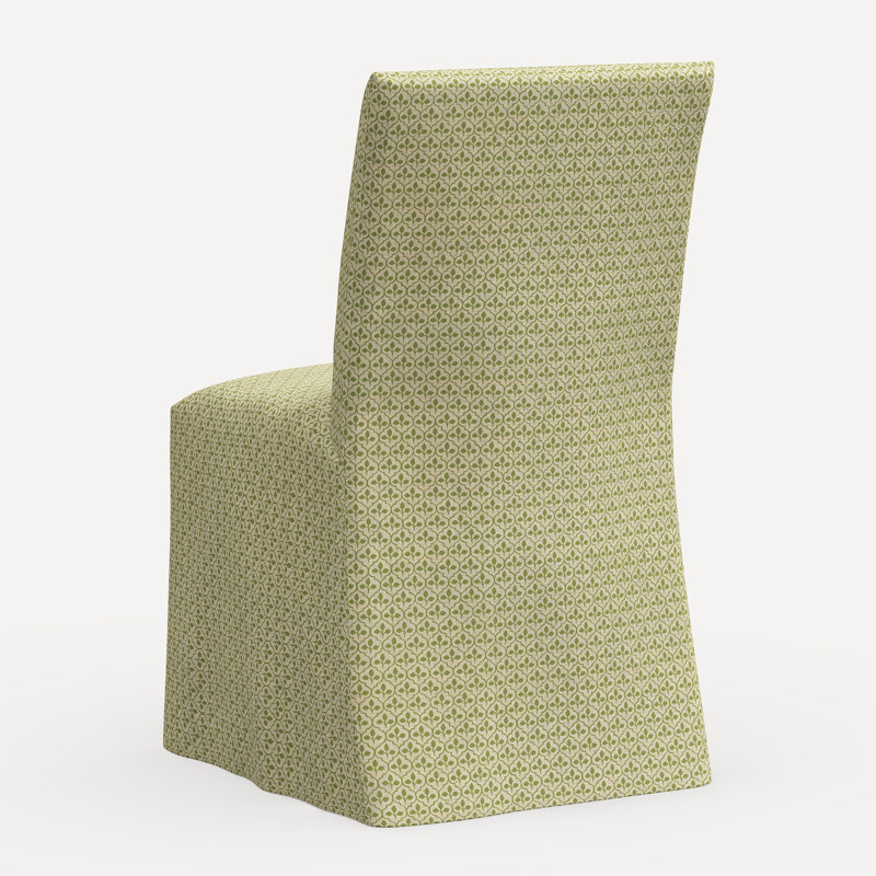 Sadia Slipcover Chair, Jr Sadhil Moss Geometric