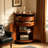 Mid-Century Modern Nut-brown Solid Wood Accent Cabinet