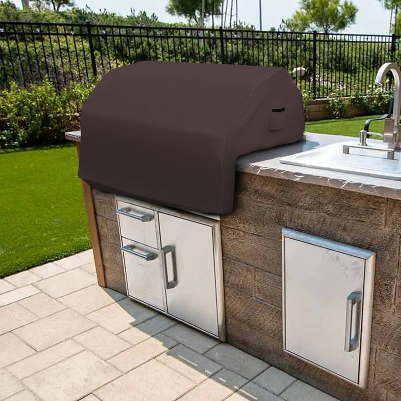 Blue Elephant Grill Cover, Coffee, 66cm H x 111.8cm W x 76.2cm D