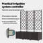 Jardinière en plastique brun 3 pièces vidaXL