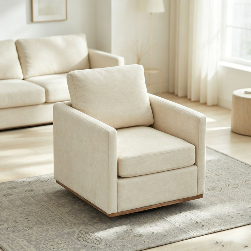 Fauteuil pivotant 360 °, Beige