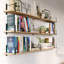 Jeses 60" W Solid Paulownia Wood Bracket Wall Shelf-150678786