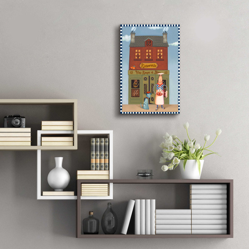 Art mural en verre «Red 8 Barrel Studio» par Viv Eisner, Red Barrel Studio®, H 24 po x l 16 po x P 0,2 po