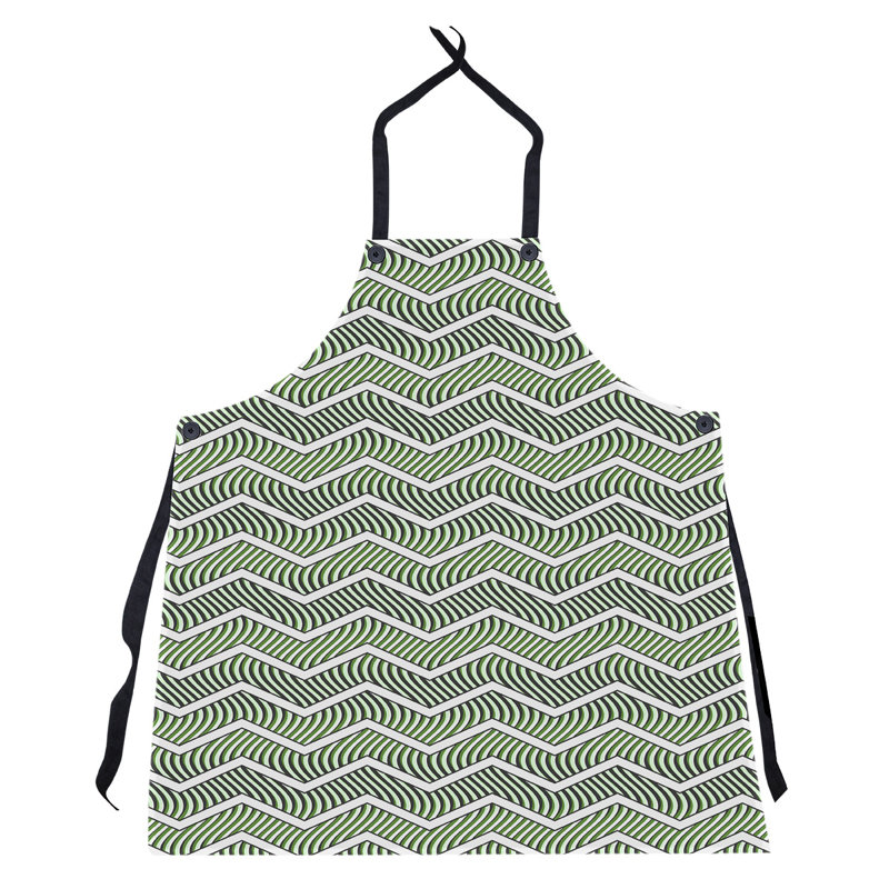 Tablier à chevrons ondulés Stephenie, Vert