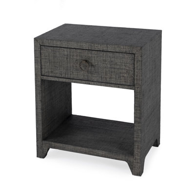 Bar Harbor Raffia 1 Drawer Nightstand