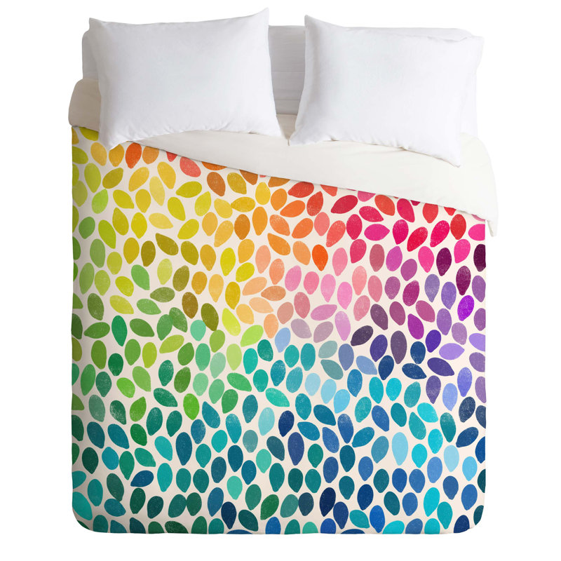 Garima Dhawan Polyester Dots Duvet Cover, Twin/Twin XL Duvet Cover + 1 Standard Sham