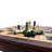 Wooden Chess Checkers and Backgammon 3 in 1 Combo Game Table Furniture Set, 25" x 25", 4" King