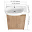 Meuble-lavabo autoportant de 23 po avec lavabo et portes à fermeture douce-1135082657