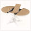 Table de salle à manger rétro extensible - Feuille papillon et base en forme de X (chêne naturel + blanc cassé)-1325667911