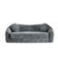 Canapé inclinable incurvé convertible sans assemblage requis-1025306116