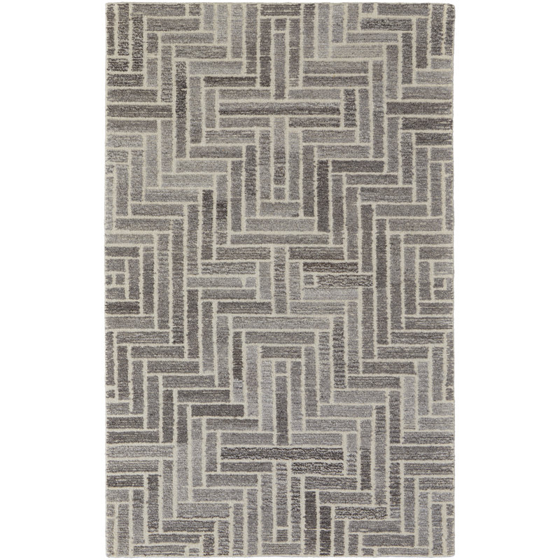 Keiarah Performance Wool Geometric Indoor Rug, Rectangle 10' x 14'