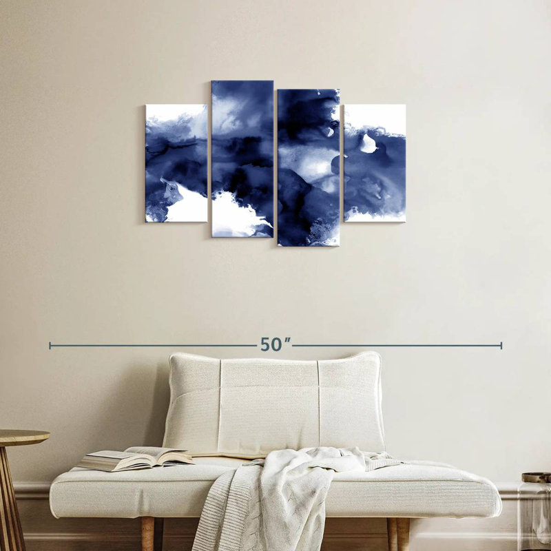 Avery Derive In Indigo I, H 22 po x l 36 po