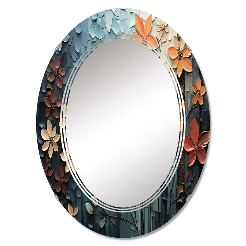 Dockland - Miroir mural moderne ovale, 36 po x 24 po