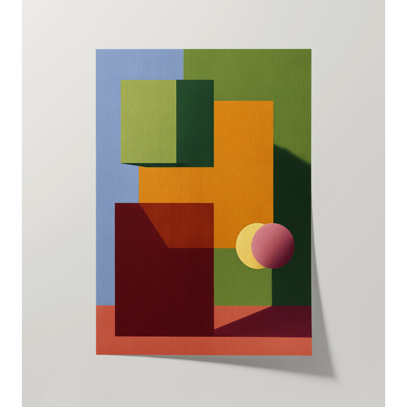 Form and Structure No. 11: Reproduction d'art abstrait géométrique, 12x16 in, White