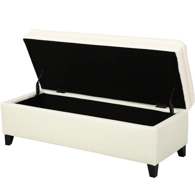 Ayden Storage - Pu, Versatile Pu Leather Bench , Lb, Ivory