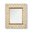 Mocha Check Enamel Wall Mirror