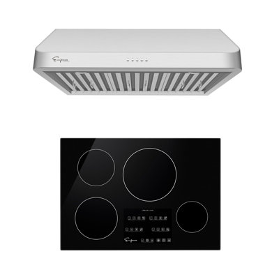 2 Piece Kitchen Package With 30" Induction Cooktop & 30" Ducted Under Cabinet Range Hood