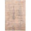 Tapis unique en viscose noué à la main des années 2010 crème de 5 pi x 7 pi 7 po Suazo