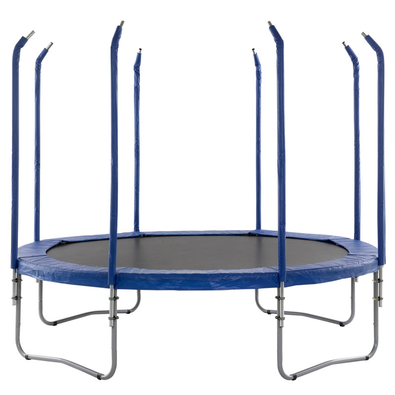 8 poteaux de sécurité pour trampoline courbés Plexalife - Poteaux de trampoline avec quincaillerie - Accessoires de trampoline pour enfants
