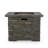 Altair Square Concrete Propane Fire Pit Table with Hidden Fuel Tank