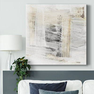 «Swept», toile tendue avec châssis abstrait