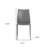 Two Pieces of Irmingard Premium All Black Leather Match Stacking Dining Chairs-1714647485-1714670960