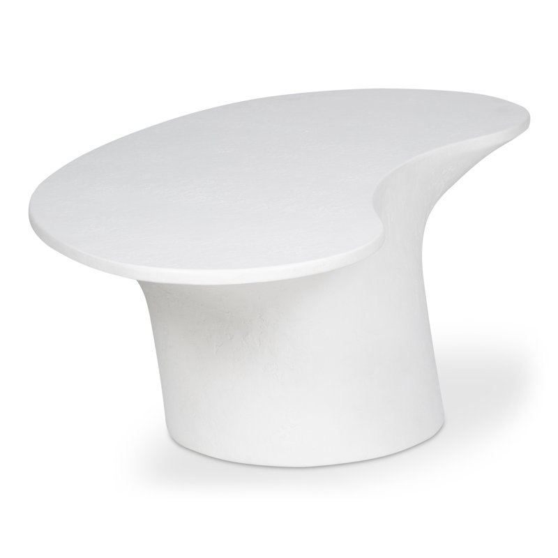 Paisely Outdoor Coffee Table, White