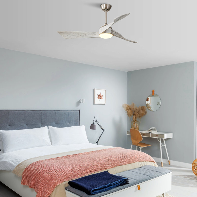 Ventilateur de plafond 51,96, Nickel brossé