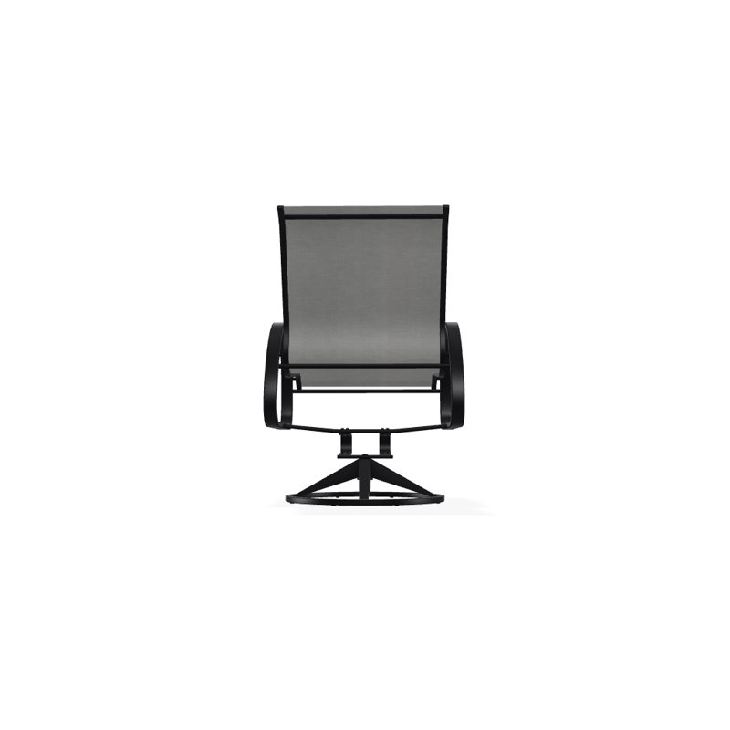 Aruba 1 Outdoor Dining Armchair, Textured Black, Yellow 43D