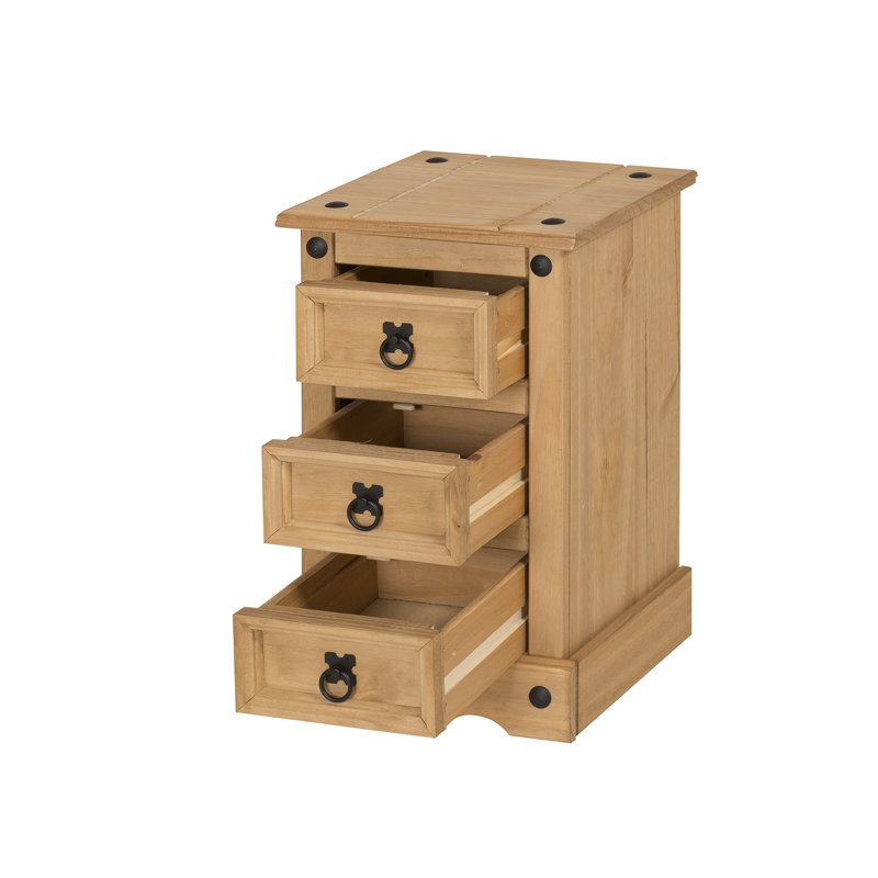 Bridewell 35cm W Solid Wood Bedside Table
