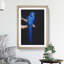 Blue Parrot in Abstract - Picture Frame Graphic Art Print-55687141-55687145