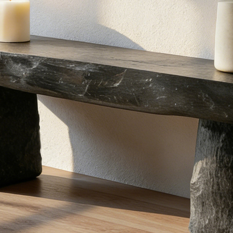 Elm Wood Entryway Console Table