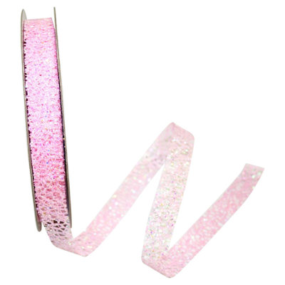 5/8"X25Yds Glitter Web Mesh Ribbon