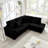 93" Sectional Sofa, L Shaped Sofa Couch With Reversible Chaise Lounge, Upholstered Soft Corduroy Couch For Living Room, Apartment-680916348
