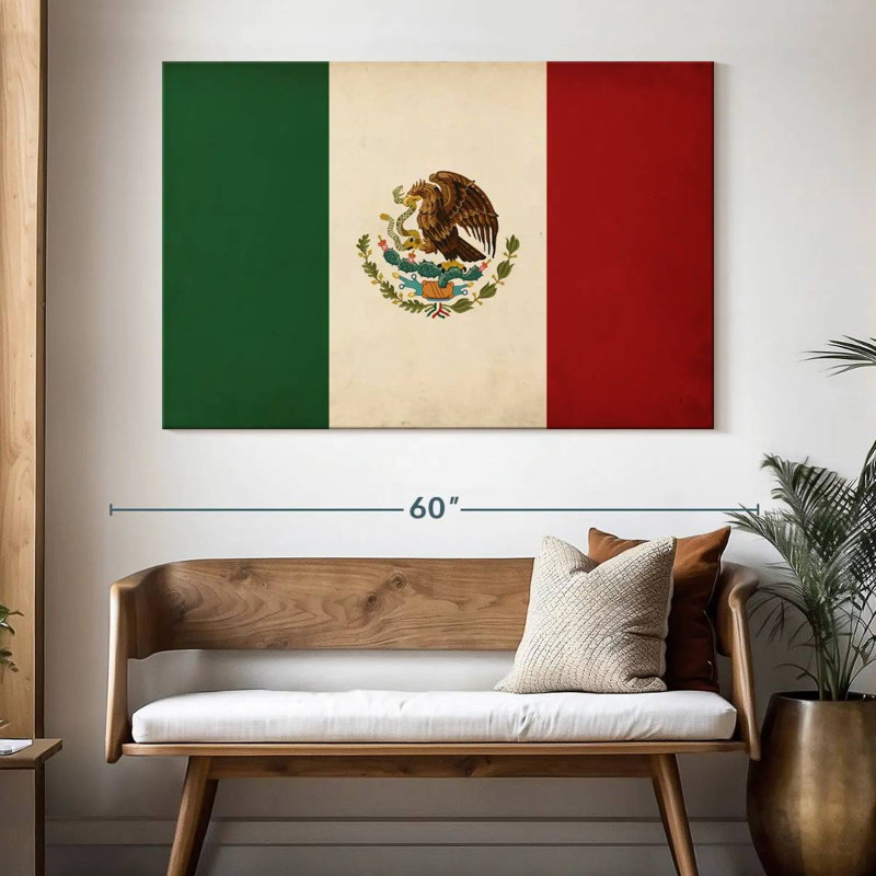 Drapeau mexicain Borges, H 34 po x l 51 po