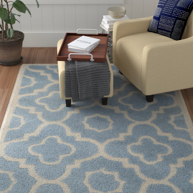Humble Brag Rectangle Geometric Wool Hand Woven Area Rug, Rectangle 122 x 183 cm