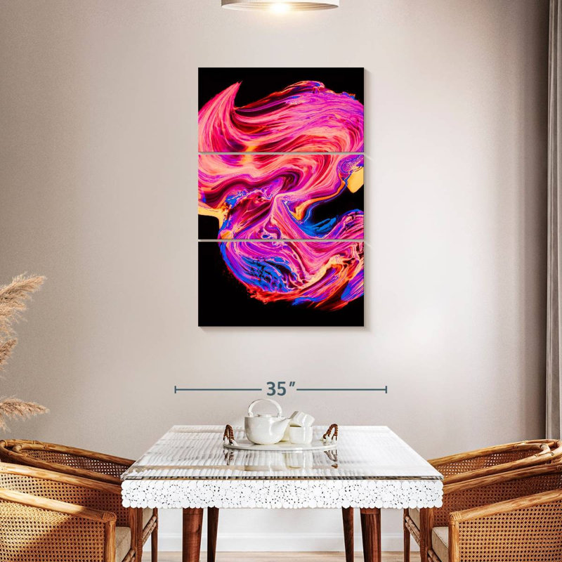Peinture abstraite XX, H 45 po x l 28 po