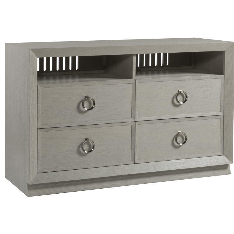 Signature Designs Zeitgeist White Media Console, White