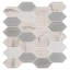 Astor 2" x 4" Elongated Hexagon Glass Mosaic Wall Tile-80834153