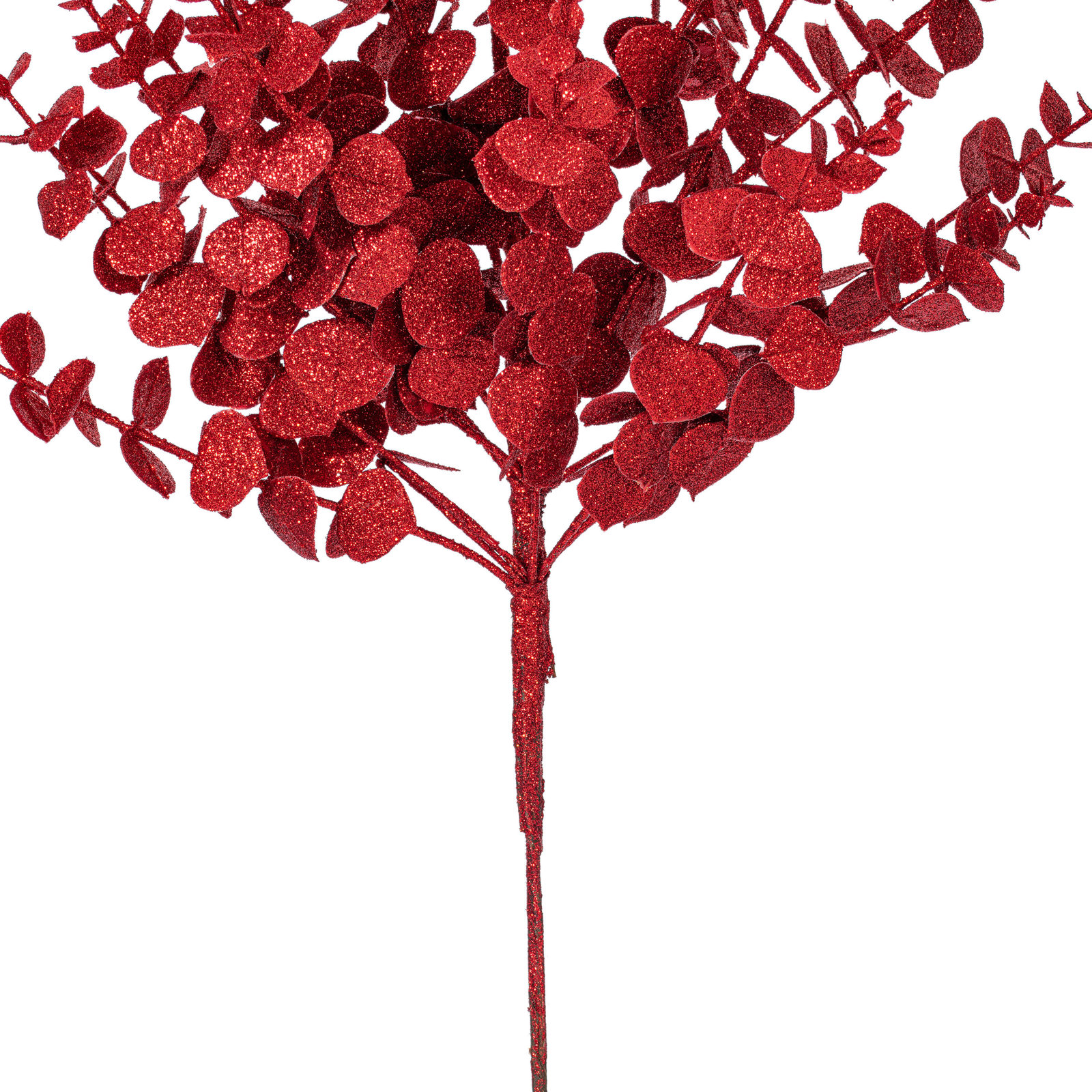 Vickerman Artificial 28" Eucalyptus Spray 28" Pick, Red