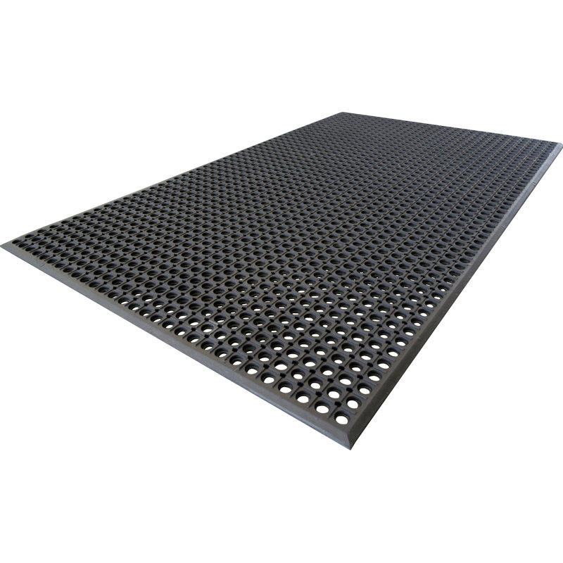 Tapis de cuisine Beeler Comfort, Noir, Rectangle l 31,5 po x L 47,25 po